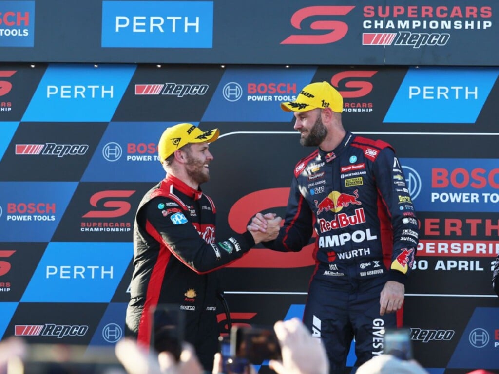 Brodie Kostecki and Shane van Gisbergen