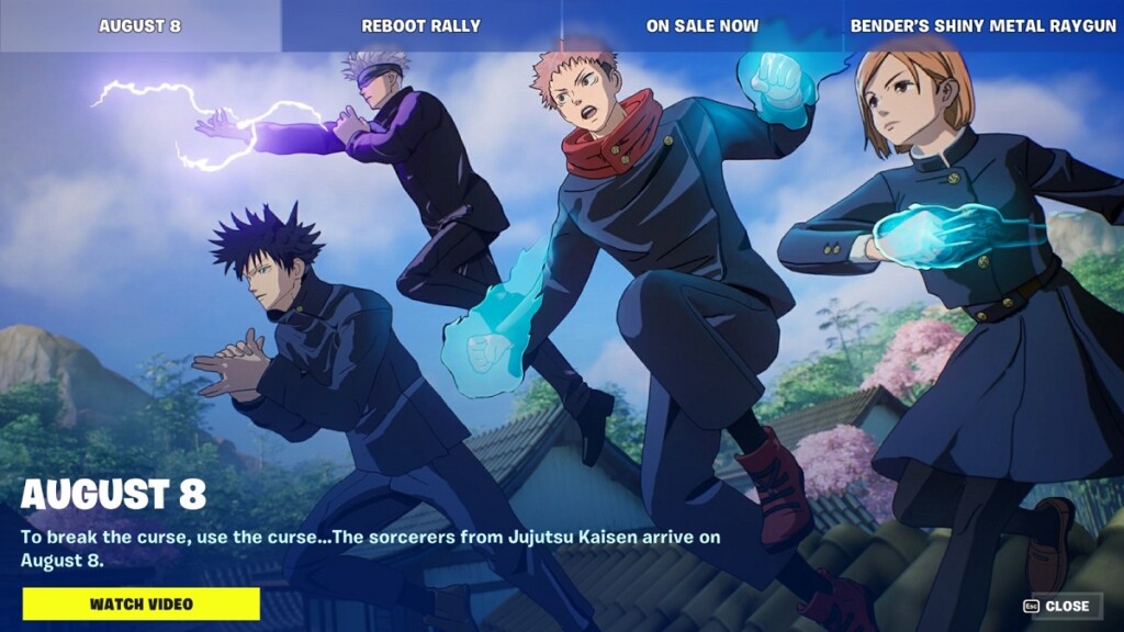 Fortnite X Jujutsu Kaisen collaboration: Release Date, Skins, price, and more