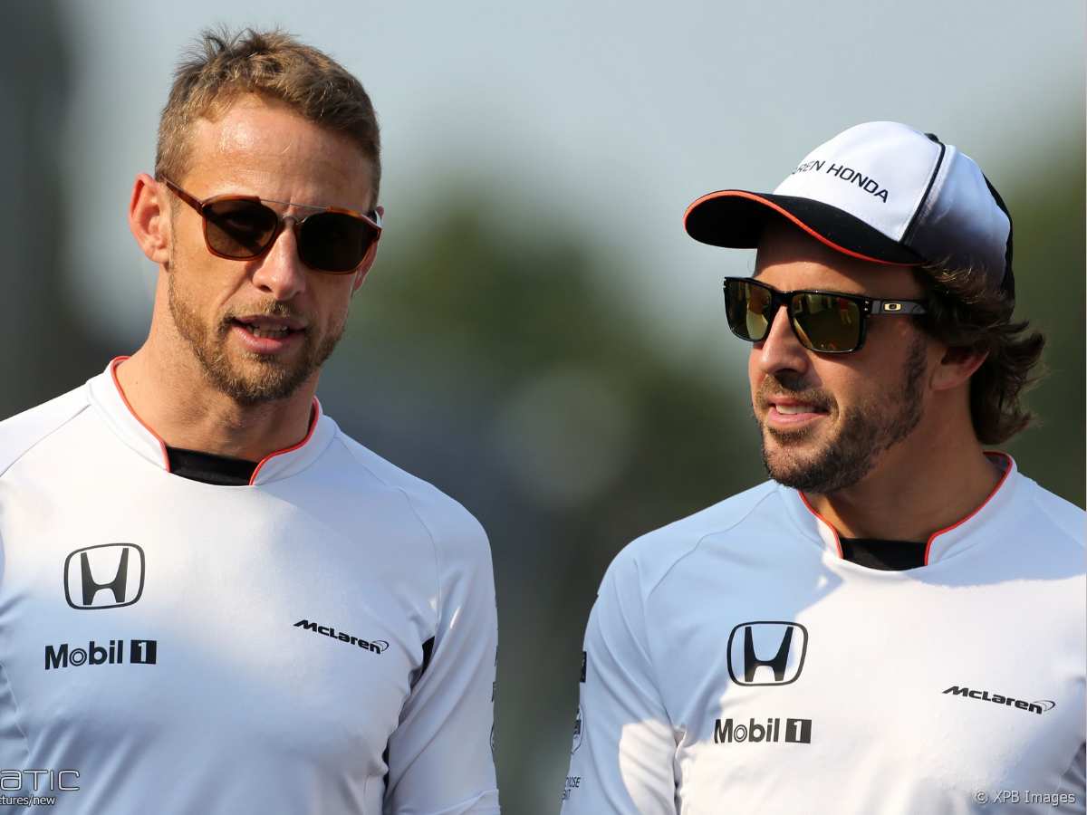 Jenson Button and Fernando Alonso