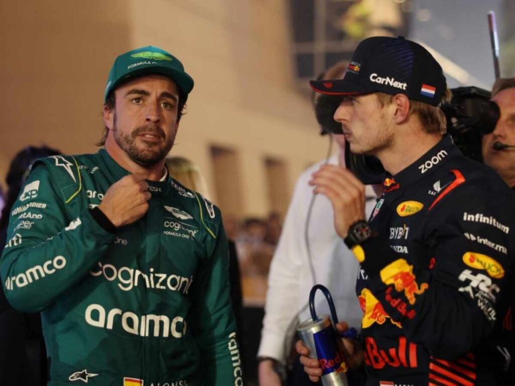 Fernando Alonso and Max Verstappen