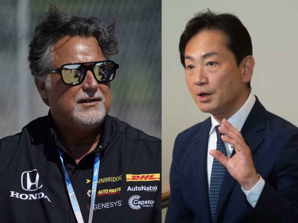 Michael Andretti and Koji Watanabe