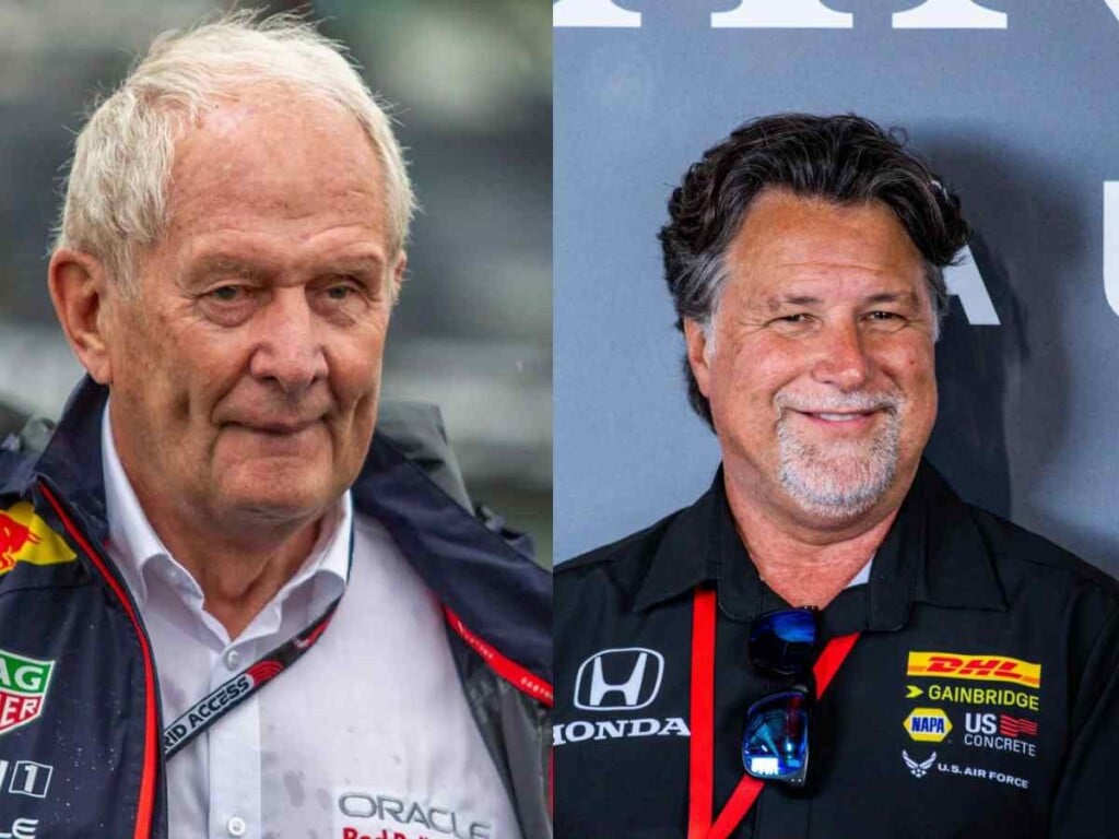 Helmut Marko and Michael Andretti