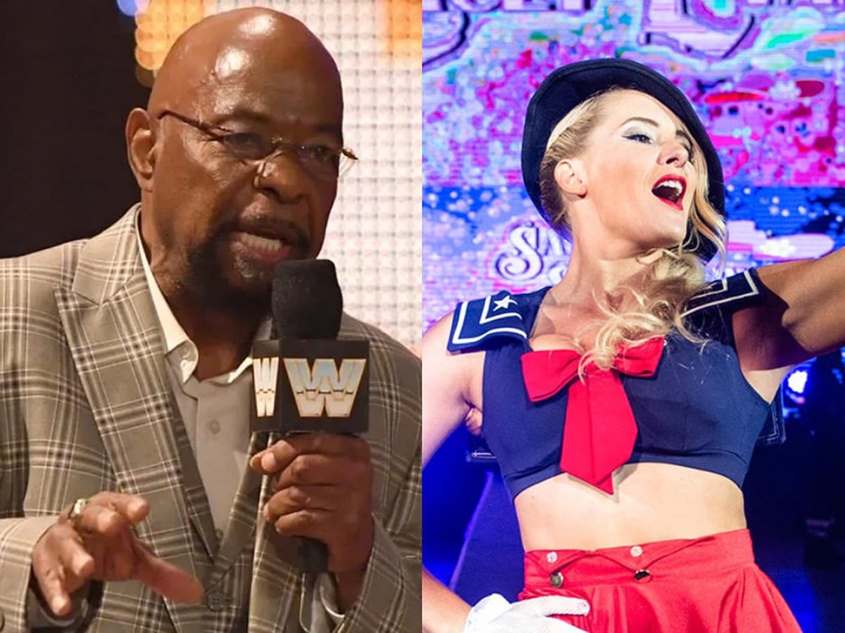 Teddy Long and Lacey Evans