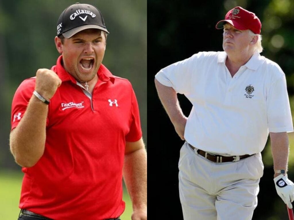 Donald Trump and golfer Patrick Reed