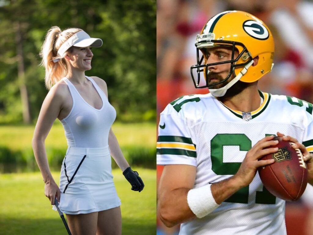 Aaron Rodgers and Paige Spiranac