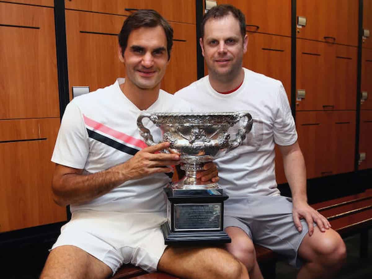 Roger Federer’s coach Severin Luthi admits the contact between them is irregular despite the Swiss extending a Wimbledon invite to him