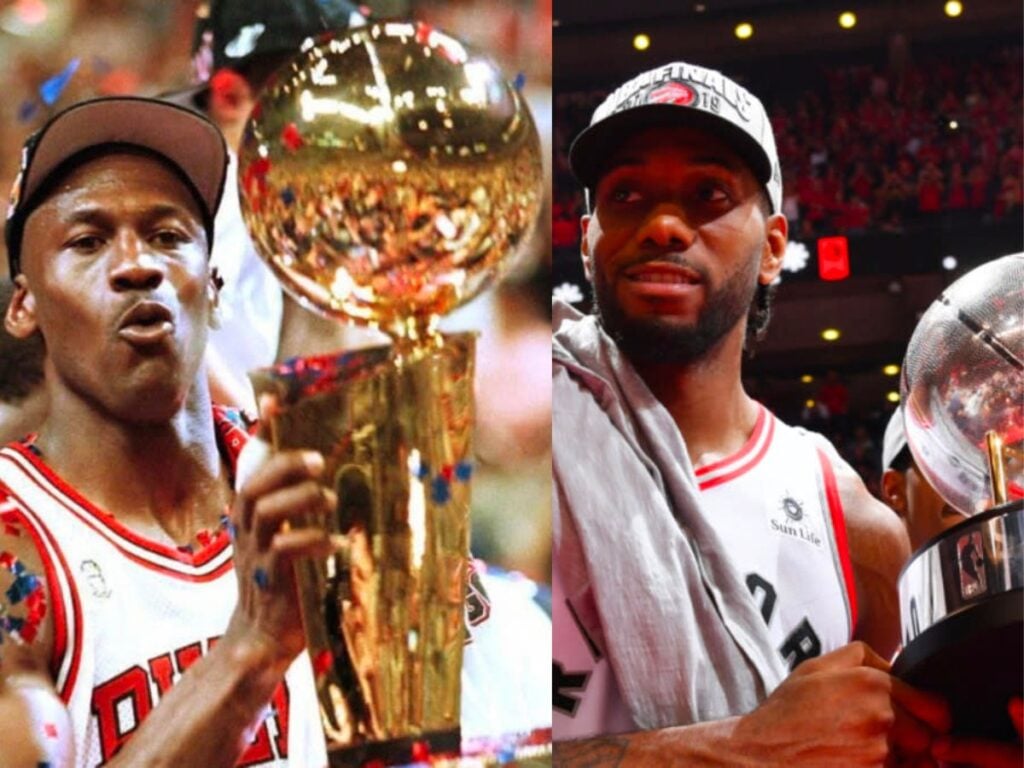 Michael Jordan and Kawhi Leonard