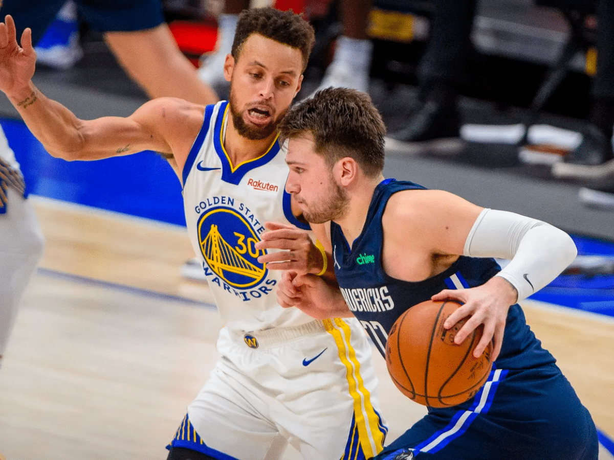 Stephen Curry and Luka Doncic