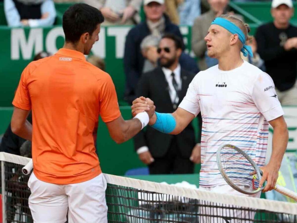 Novak Djokovic and Alejandro Davidovich Fokina