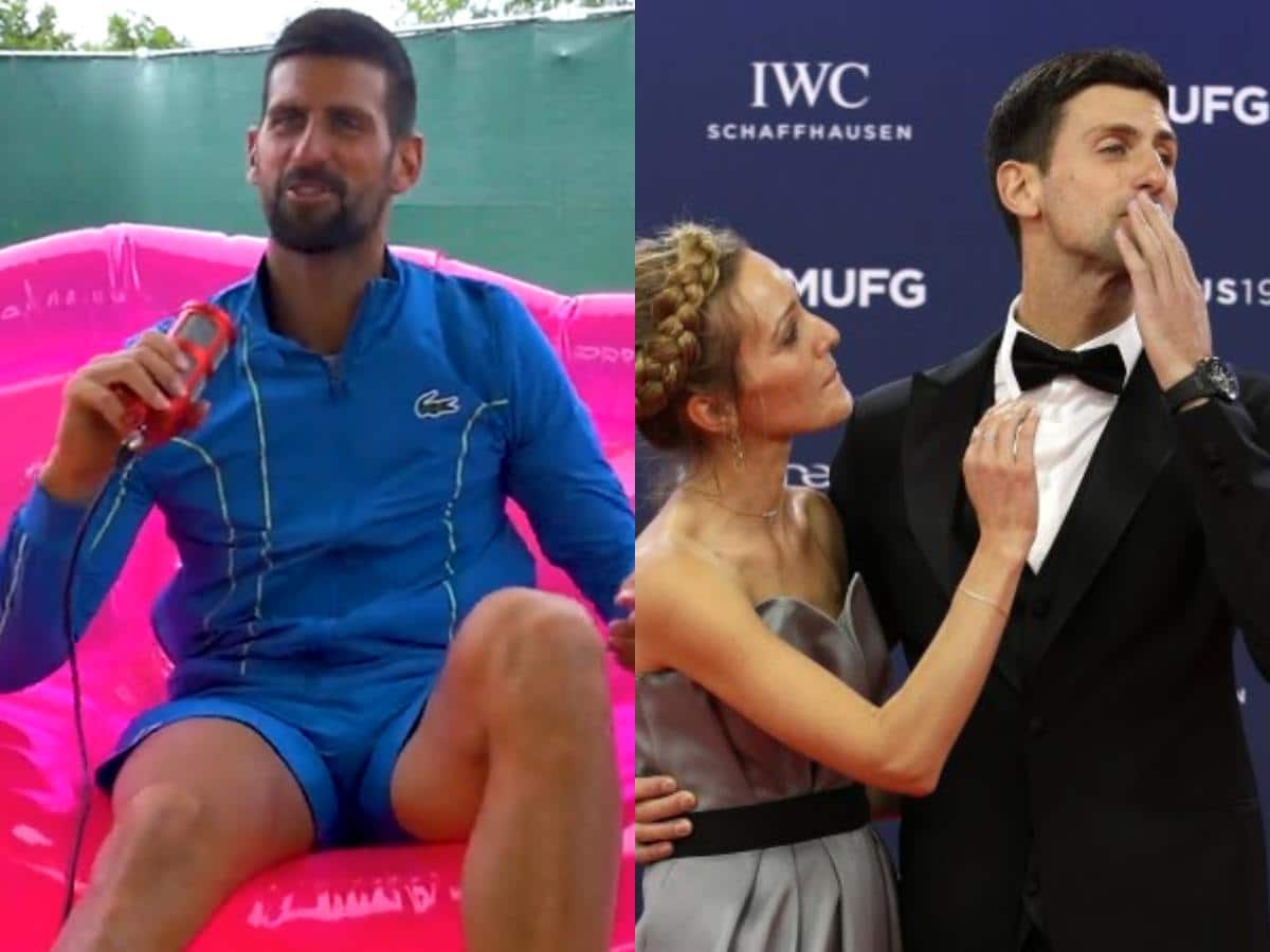 WATCH: Novak Djokovic jokes about his wife Jelena Djokovic’s ‘choice’ as he recalls the early days of their relationship