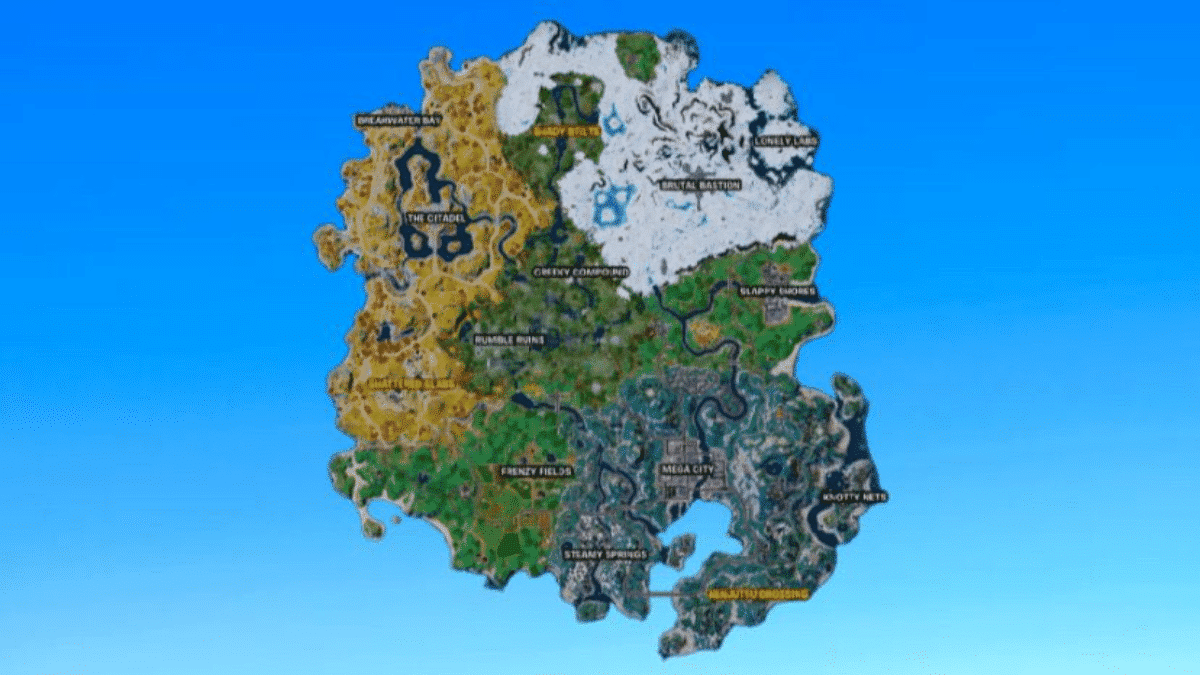 Fortnite Chapter 4 Season 3: List of all named locations