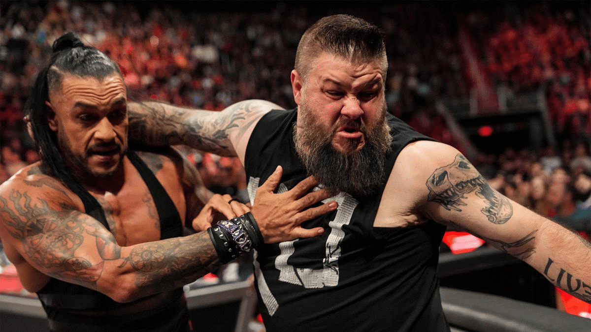 Kevin Owens smashes Damian Priest