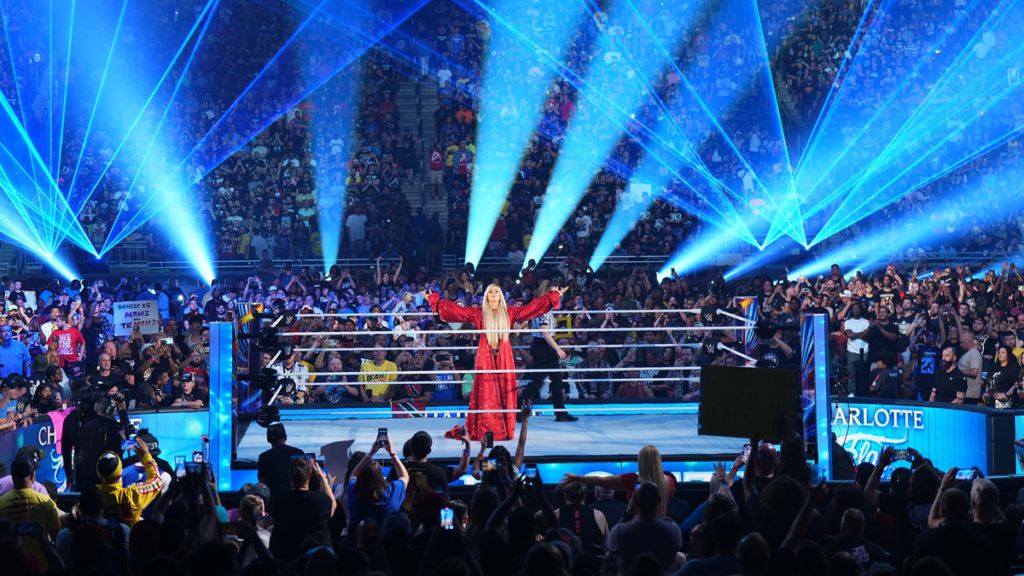 WATCH: Charlotte Flair suffers embarrassing wardrobe malfunction at SummerSlam 2023 1 Charlotte Flair at SummerSlam 2023