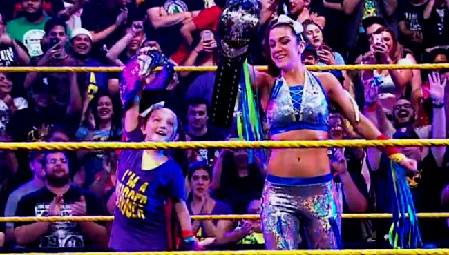 Izzy Moreno and Bayley