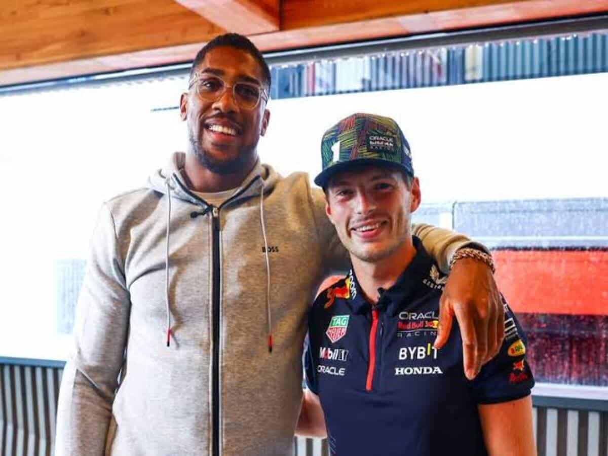 Anthony Joshua visits Lewis Hamilton’s arch rival Max Verstappen’s despite receiving the Briton’s support after defeat to Oleksander Usyk