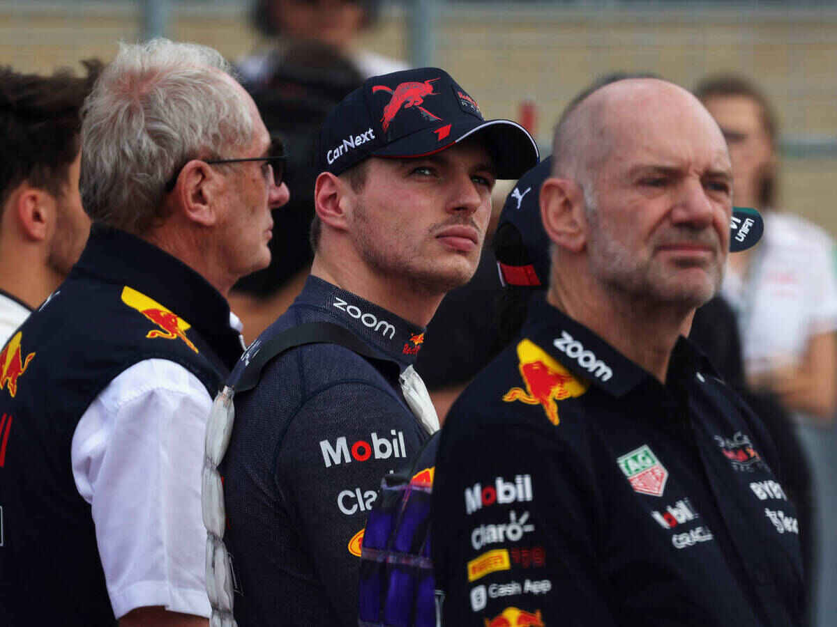 Red Bull's Helmut Marko, Max Verstappen and Adrian Newey (Via IMAGO)