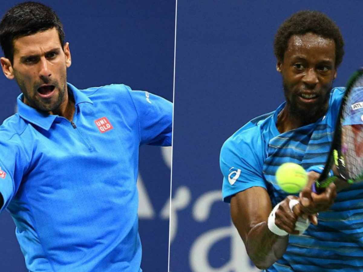 Novak Djokovic and Gael Monfils