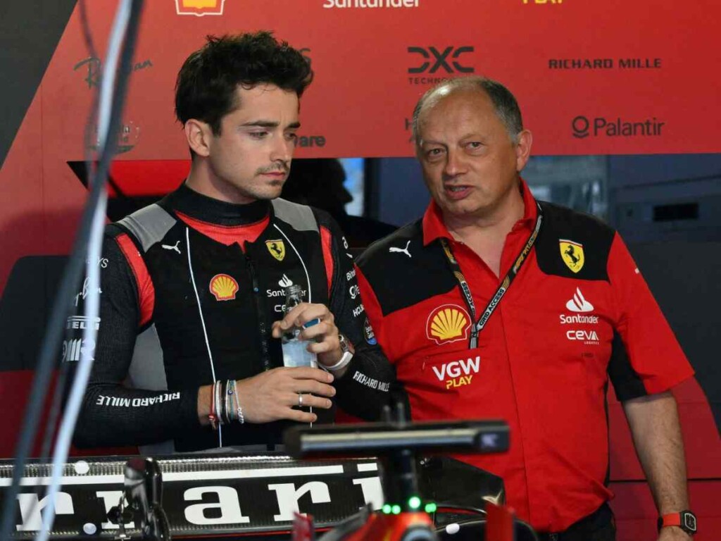 Charles Leclerc and Fred Vasseur