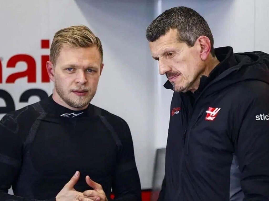 Kevin Magnussen and Guenther Steiner