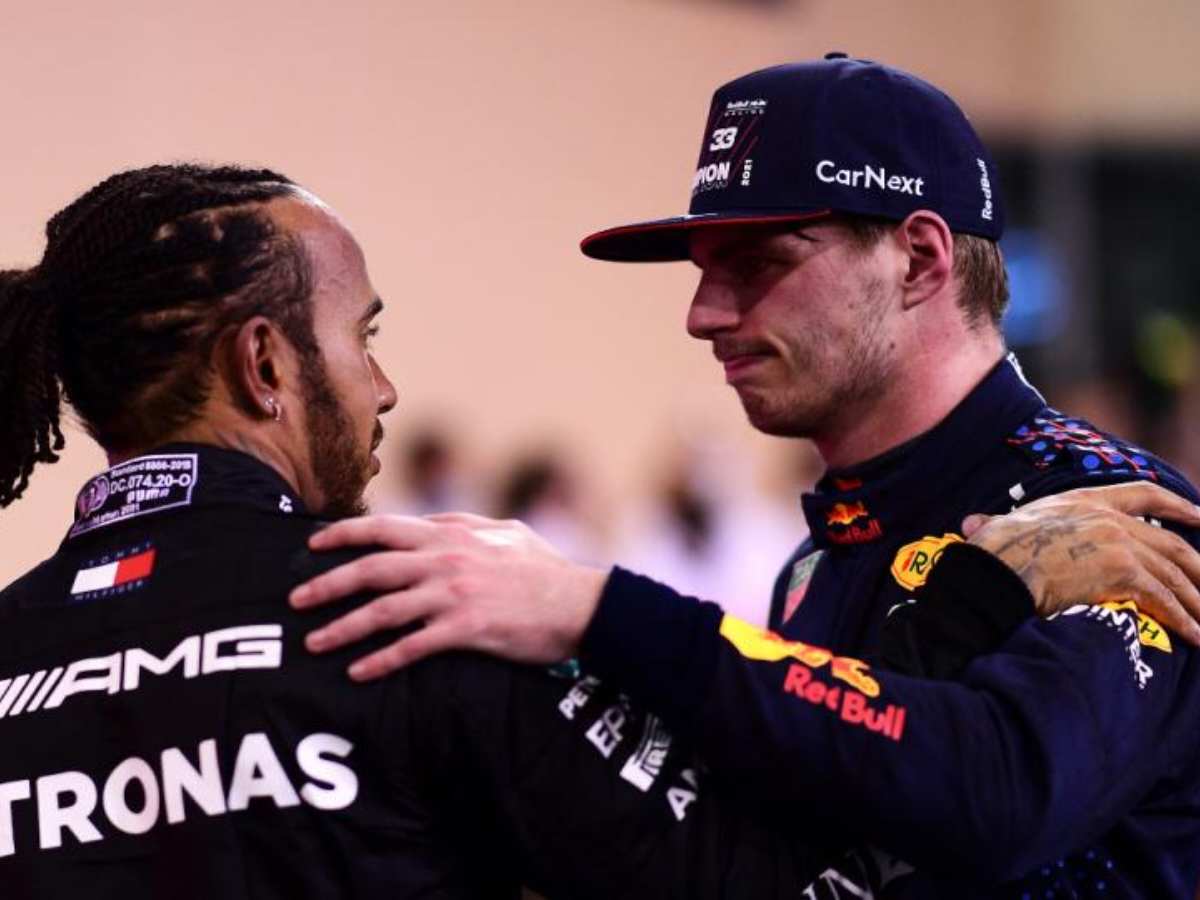 Lewis Hamilton and Max Verstappen