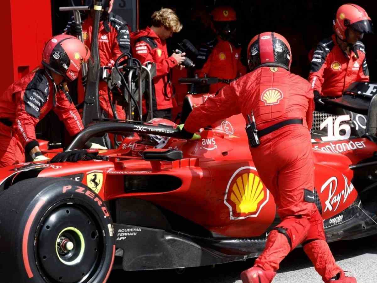 Charles Leclerc's pitstop at Zandvoort