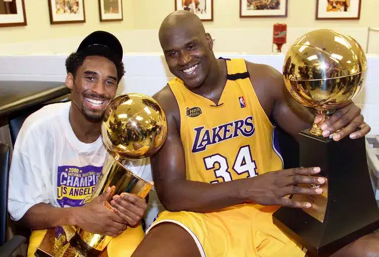 Kobe and Shaq completed their three-peat together during the latter's time with the Lakers (AP)