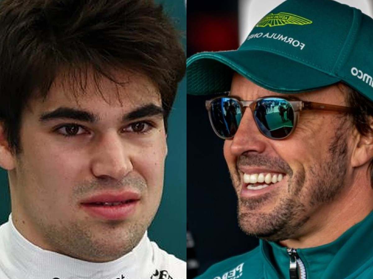 Lance Stroll and Fernando Alonso