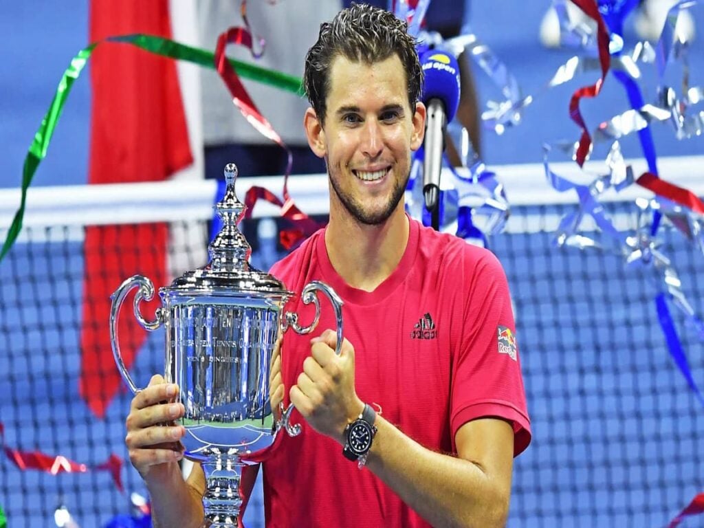 Dominic Thiem us open 2020 trophy 1