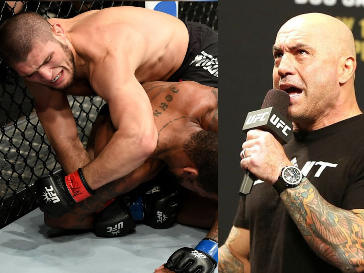 “Please tap, please tap!” Joe Rogan recalls the moment when Khabib Nurmagomedov had him praying for opponent’s health