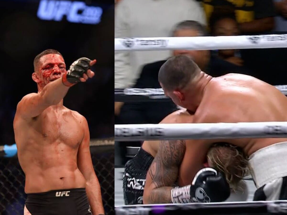 WATCH: “Funniest and most unserious” – Nate Diaz confuses boxing world after putting Jake Paul in guillotine to win the crowd 