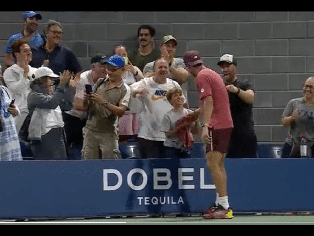 WATCH: “Damn near coaching me,” Tommy Paul gifts a young fan a souvenir crediting him for his epic comeback win at the US Open