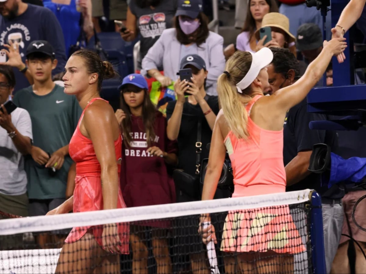 Aryna Sabalenka SHOCKED after Ukraine-born Maryna Zanevska refuses to shake hands owing to the war even in the last match of her career at US Open