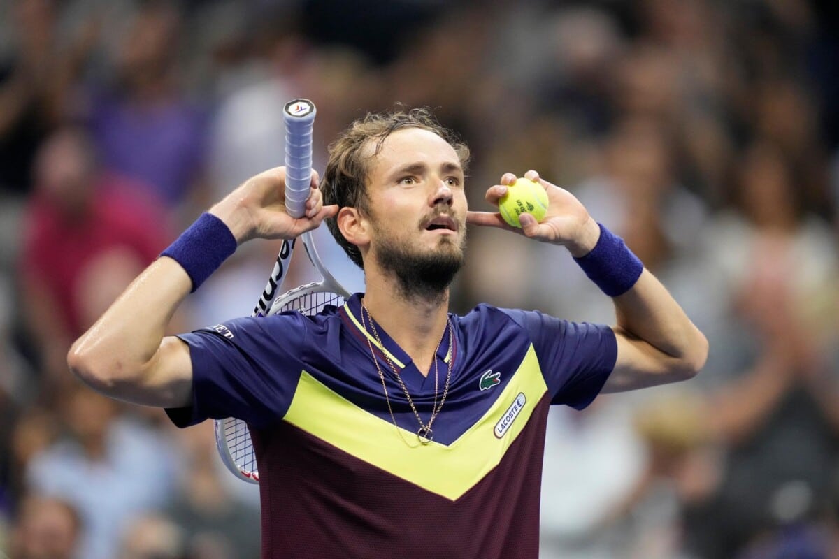 Daniil Medvedev after winning