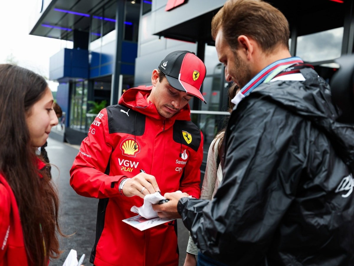 WATCH: Charles Leclerc joins Tifosis as they sing ‘bring us the Championship’ on his way to the Monza GP