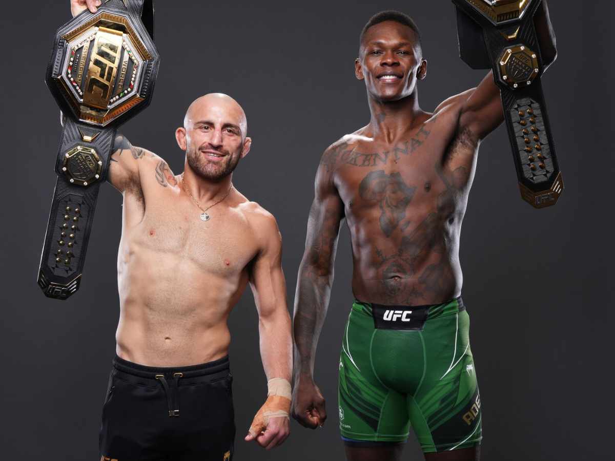 Alexander Volkanovski and Israel Adesanya