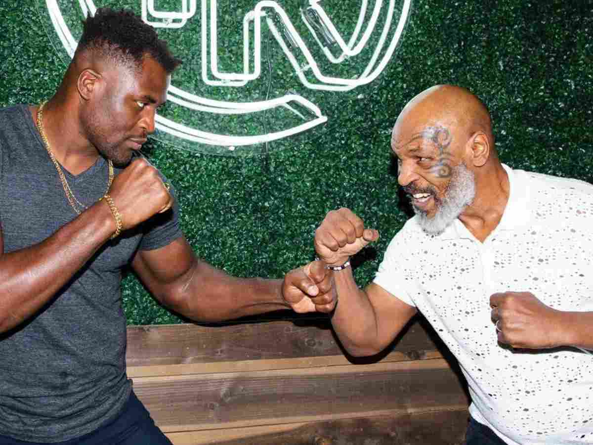 Francis Ngannou and Mike Tyson