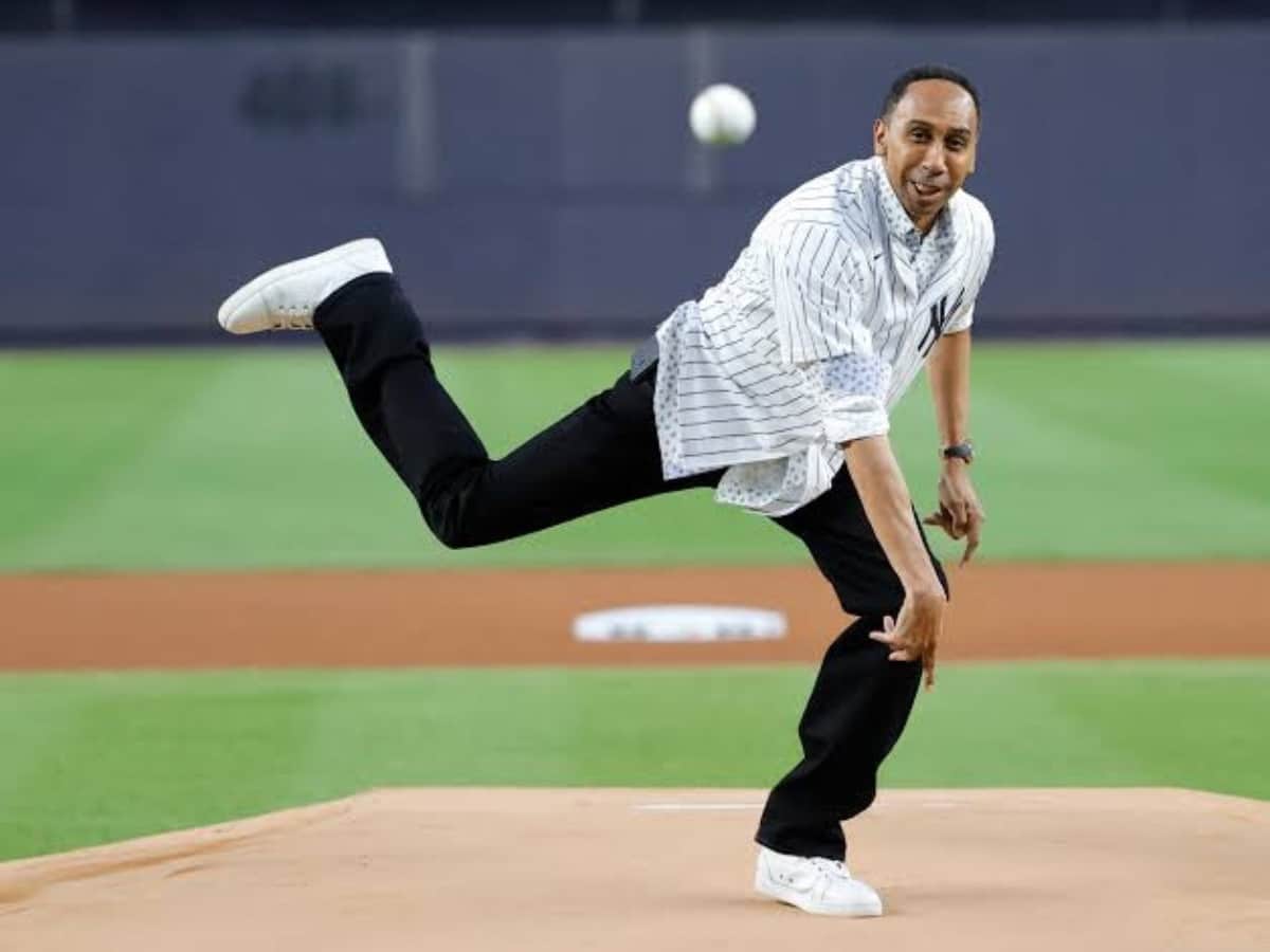 NBA Fans troll Stephen A Smith after he fails his first pitch attempt