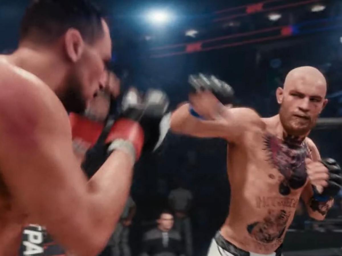 “They did Conor dirty” – Fans lose it as UFC 5 features BALD Conor McGregor in trailer getting beaten up by Michael Chandler