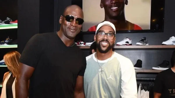 Michael Jordan and son Marcus Jordan (Image via X / Twitter)