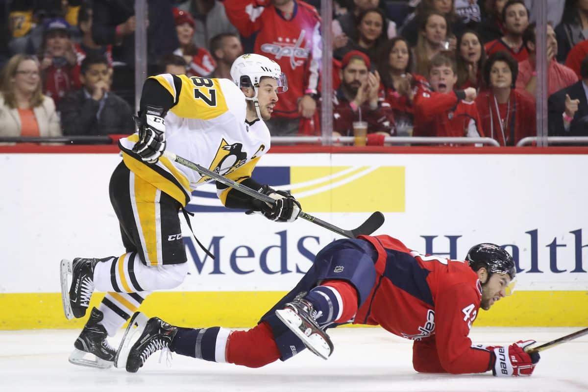 Sidney Crosby and Tom Wilson