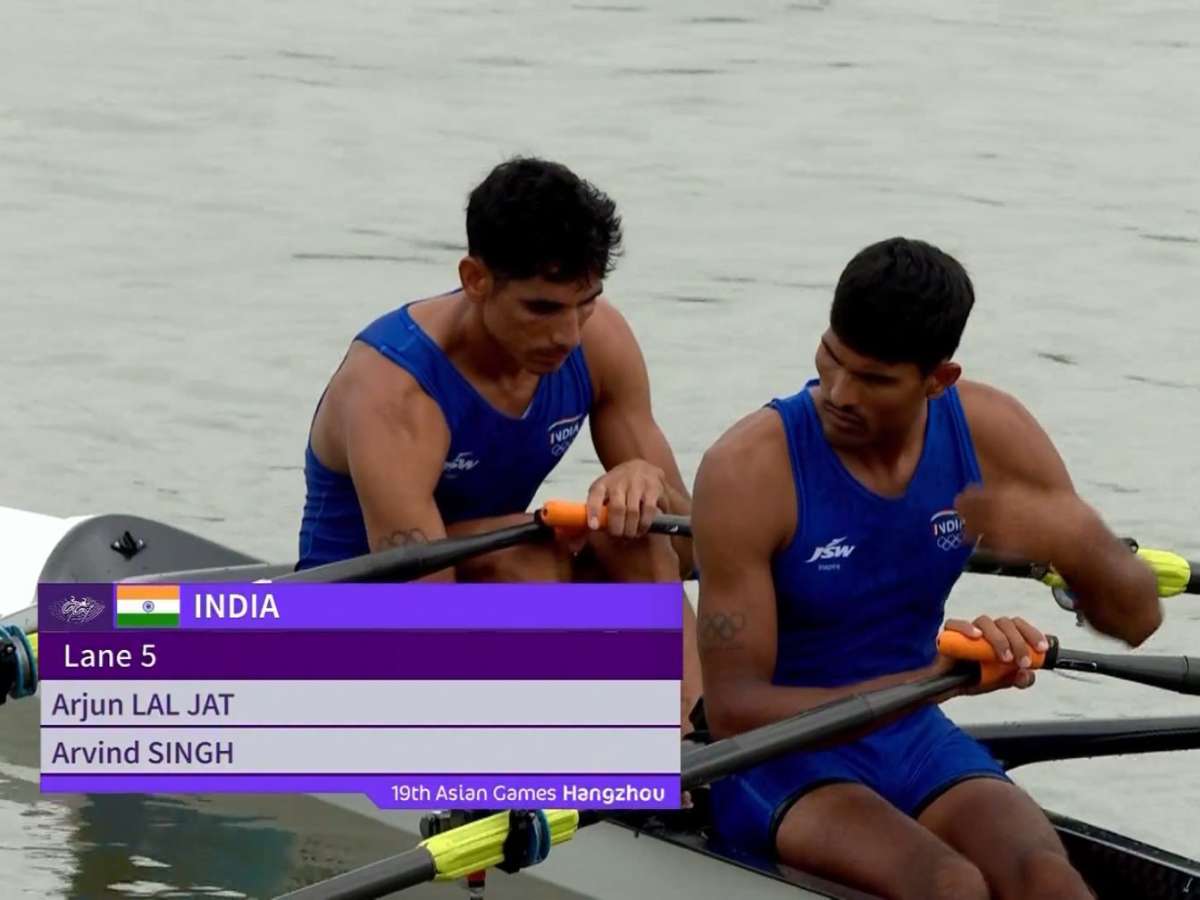 Arjun Lal Jat and Arvind Singh kick start India’s campaign at Asian Games with a silver medal in lightweight men’s doubles sculls