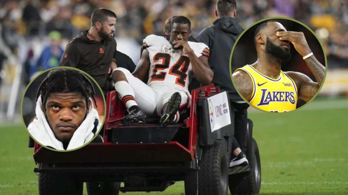 LeBron James, Lamar Jackson sends prayers for Nick Chubb’s recovery following HORRIFIC on-field knee injury against the Steelers