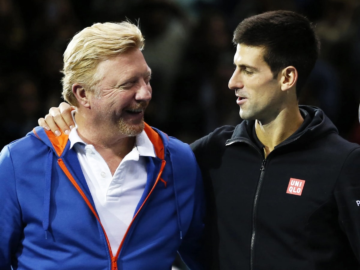 Boris Becker Novak Djokovic