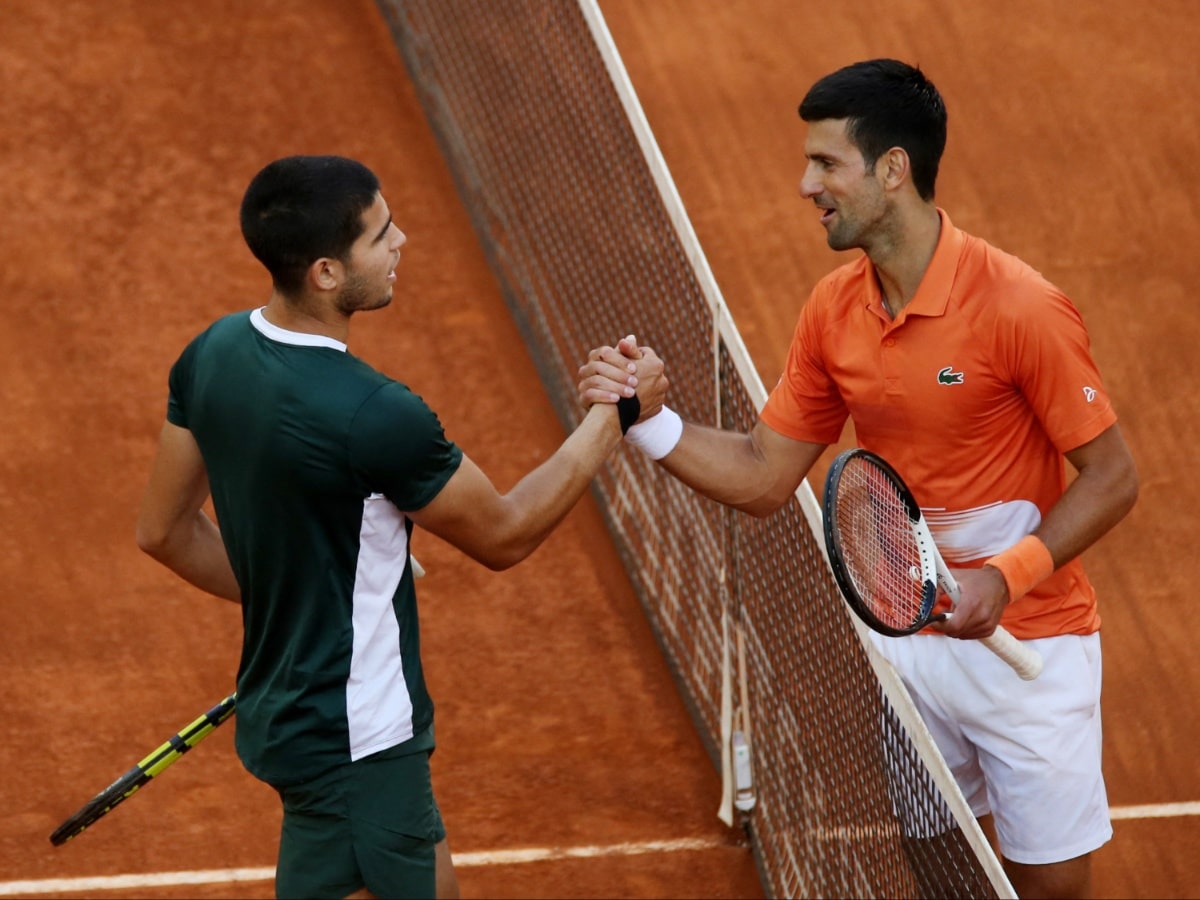 Carlos Alcaraz and Novak Djokovic