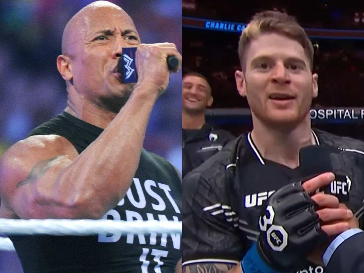 “It doesn’t matter!” Days after $21 billion merger, UFC fighter channels inner Dwayne ‘The Rock’ Johnson and gives fans taste of WWE