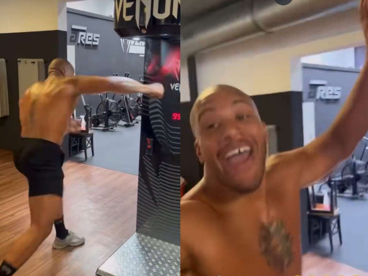 “I’ll be praying for Spivak’s life” – Fans in shock as Ciryl Gane breaks power-punching machine record ahead of UFC Paris fight night