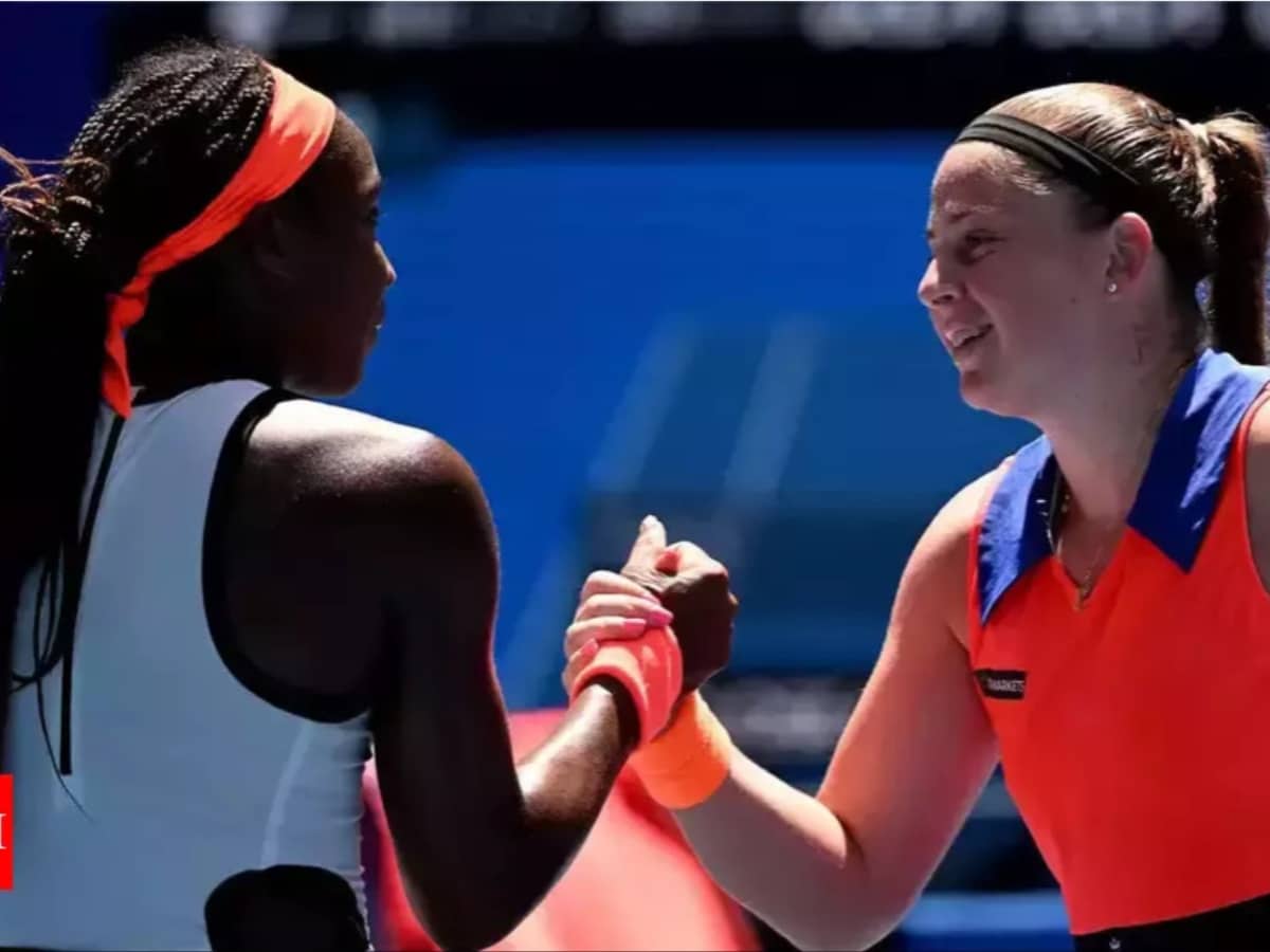 Coco Gauff and Jelena Ostapenko