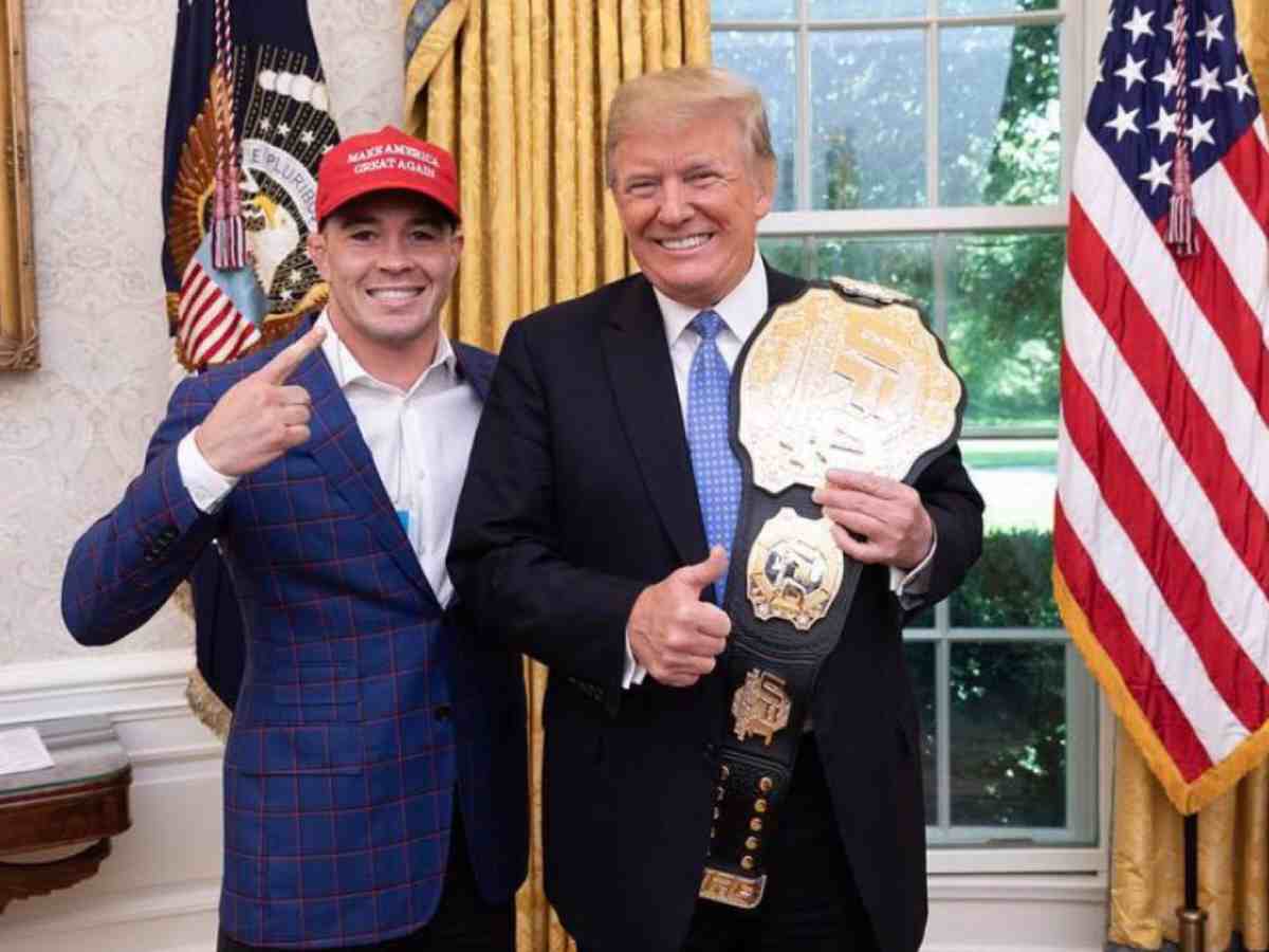 Colby Covington visiting Donald Trump