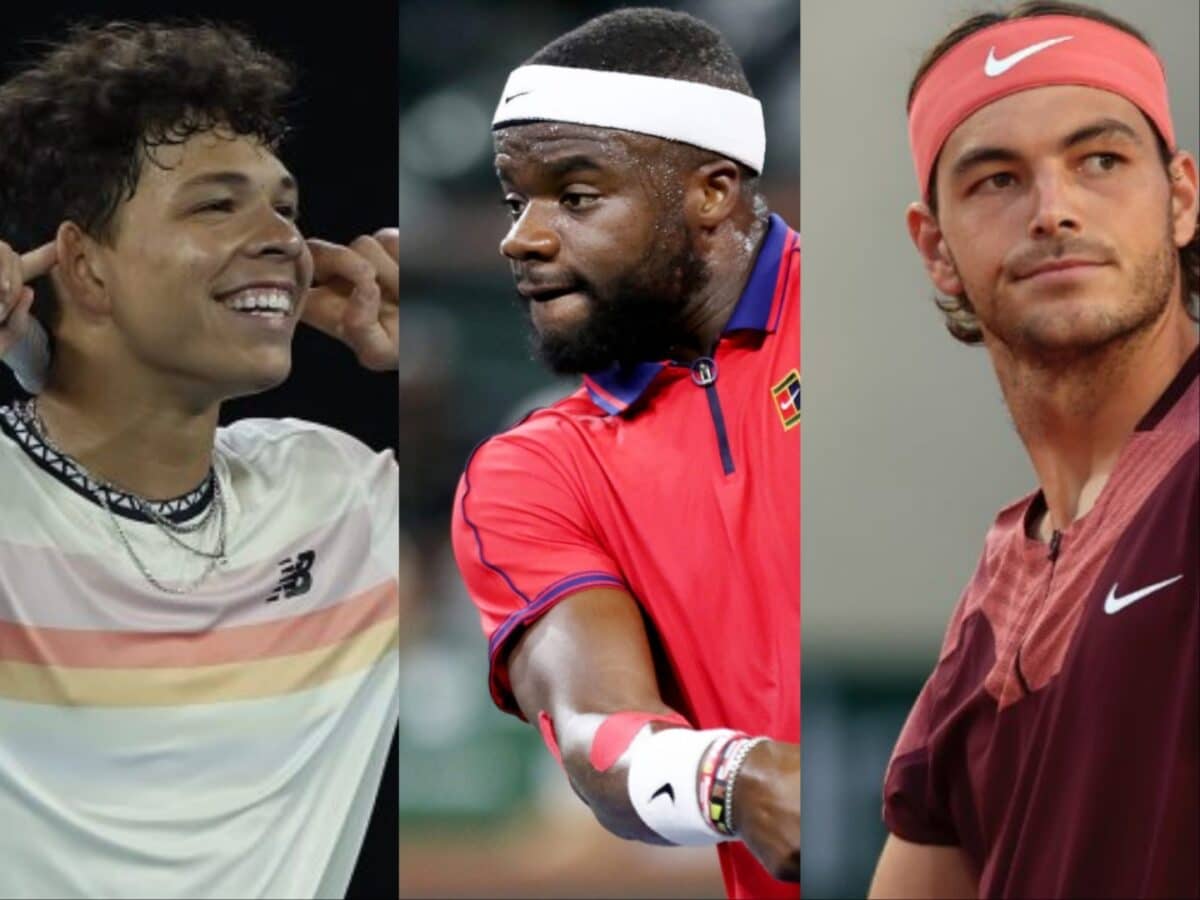 Shelton(L), Tiafoe(C), Taylor Fritz(R) 