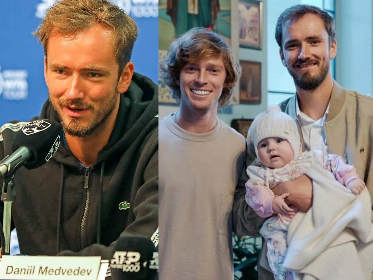 “He is religious, and that’s important!” Daniil Medvedev reveals why he made Andrey Rublev the godfather of his daughter Alisa